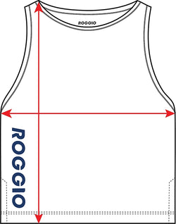 Girls’ Modern Cropped Tennis Top size chart