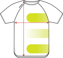 Unisex Junior Raglan Tennis Performance Top size chart